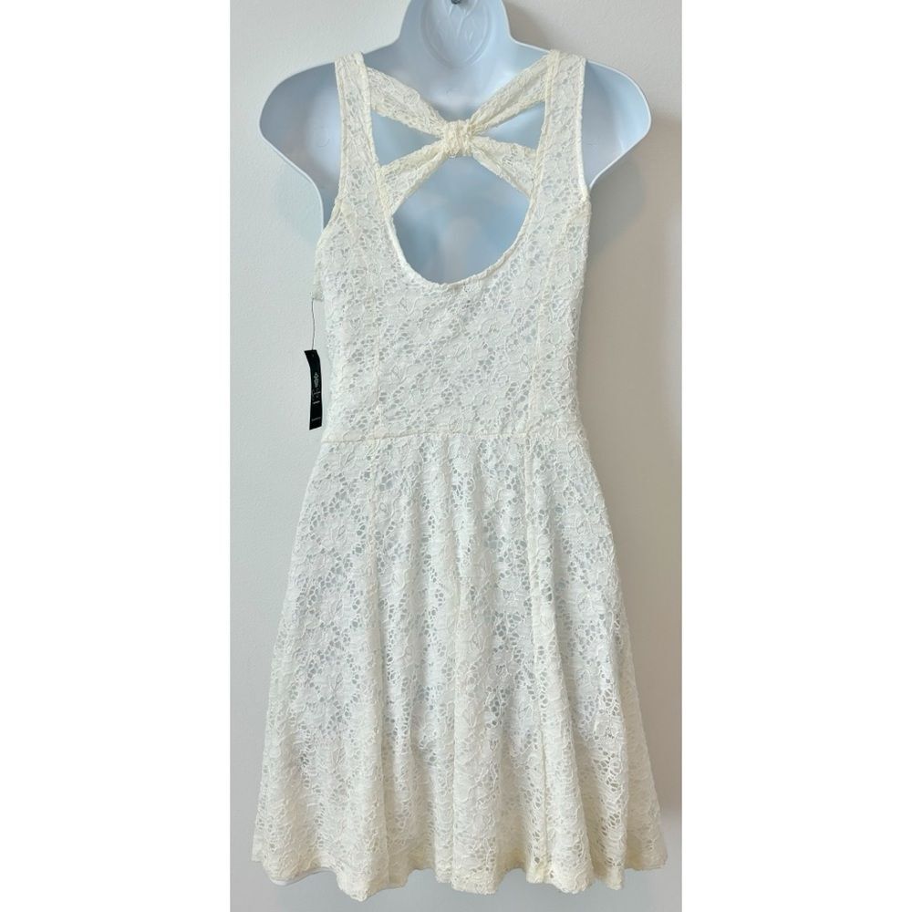 NWT Jessica Simpson Lace Lined Cloud Dancer Dress Womens Size Medium - Picture 4 of 12